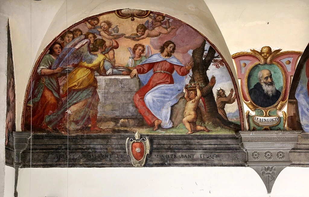 Cristo nel deserto servito dagli angeli - Santa Trinita (Firenze)